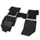 Elegant Carry 5 Pcs Polypropylene Black 2D Car Floor Mat Set for Hyundai Sonata