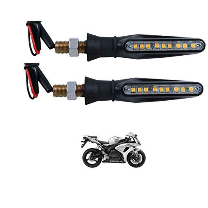 Kozdiko 4 Pcs Plastic Front & Rear Side Sleek Yellow Bike Indicator Set for Honda CBR 1000 RR