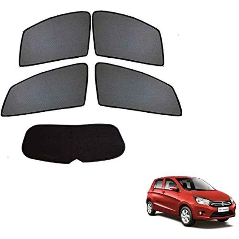 Kozdiko 4 Pcs Black Car Half Magnetic Sunshade Curtain with Dicky Set for Maruti Suzuki Celerio