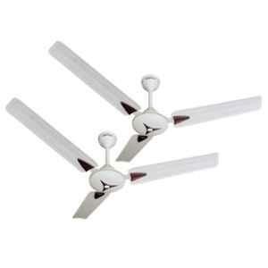 Activa Star Deco 50W 390rpm 3 Blade Ivory Ceiling Fan with 2 Years Warranty, Sweep: 1200 mm (Pack of 2)