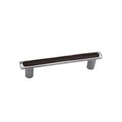 RAB 96mm Zinc Chrome & Wenge Finish Drawer Pull Handle, SP-036 (Pack of 4)