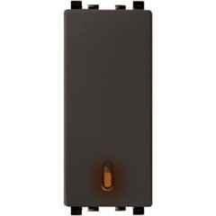Schneider Electric Zencelo 6A Neon Dark Grey Full Flat Switch, IN8481(BZ) (Pack of 10)