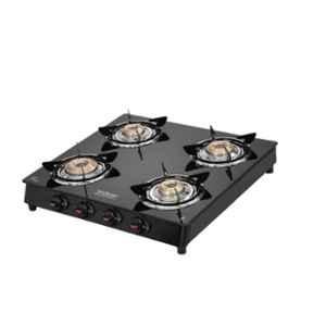 Hindware Benecio Plus 4B AI Glass Top Cooktop with 4 Brass Burner & Automatic Ignition, CT 100191