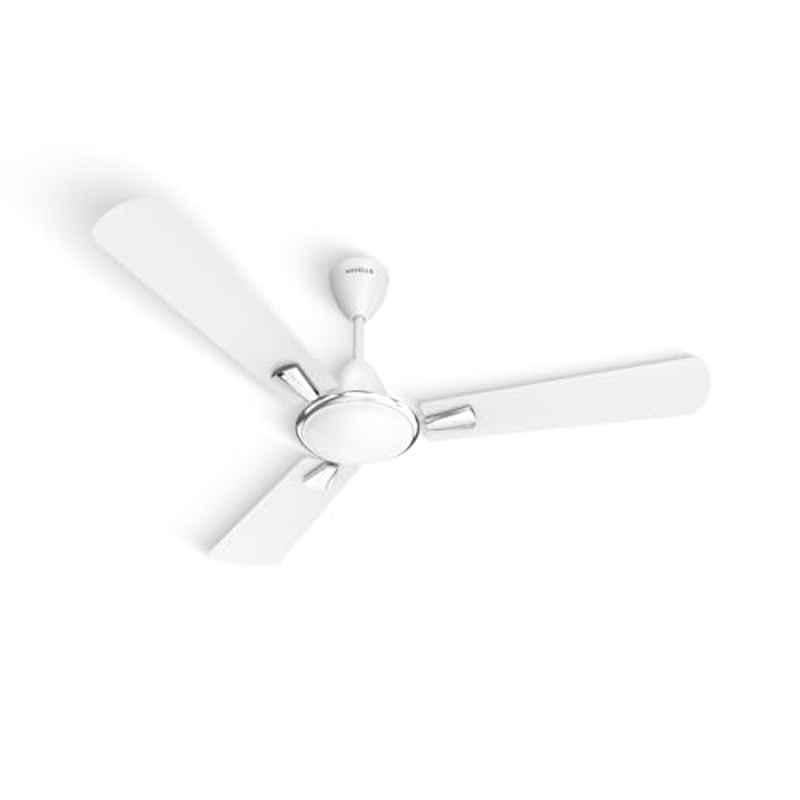Havells Quickair 56W 380rpm 3 Blade White 1 Star High Speed Ceiling Fan with 2 Years Warranty, HVQUIAIRCFWHT, Sweep: 1200 mm