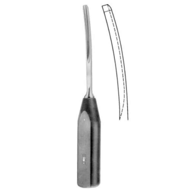 Alis 25cm/10 inch Spongiosa Gouge Curved with Fiber Handle 10mm, A-GEN-763-02