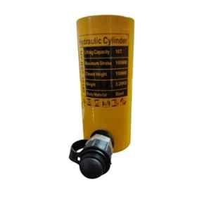 Hartley 10 Ton 100mm Stroke Yellow Hydraulic Cylinder Jack with Hand Pump, RSC-10100180