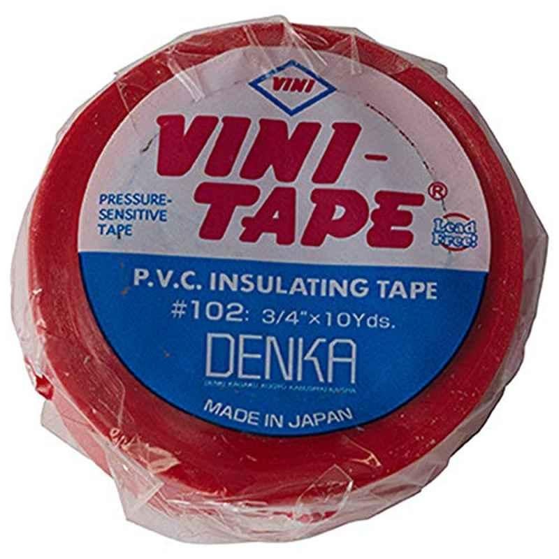 Vini 3/4 inch 10 Yard PVC Red Insulation Tape