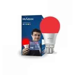 Magik Deco Plus 9W B22 Polycarbonate Red LED Bulb, LUDP009R4256