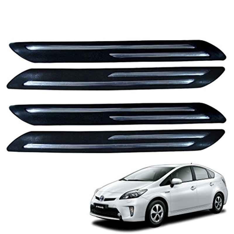 Kozdiko 4 Pcs Double Chrome Bumper Protector Set for Toyota Prius