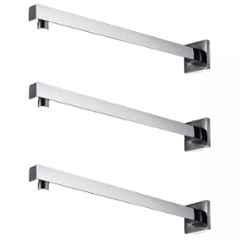 Fastgear 9 inch Stainless Steel Chrome Finish Silver Wall Mounted Overhead Shower Arm, FG3238 (Pack of 3)