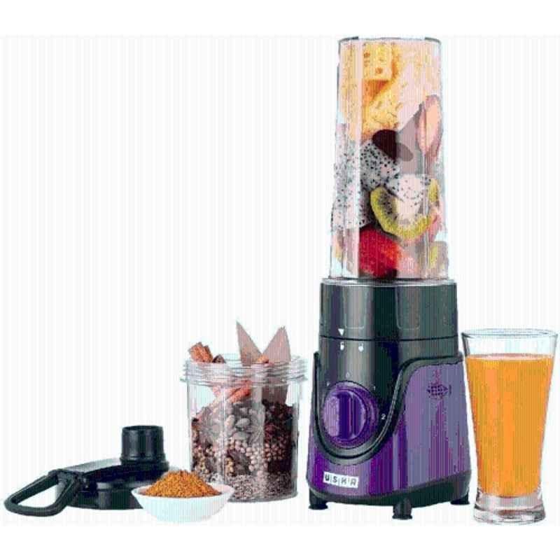 Usha Nutrimagna 350W Purple Mixer Grinder with 2 Stainless Steel Jars