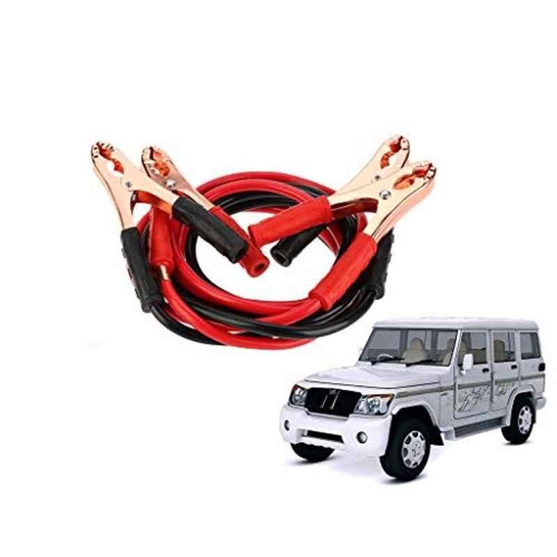 Kozdiko 7.5ft Copper Core Red & Black Heavy Duty Car Battery Booster Cable for Mahindra Bolero XL