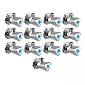 Fastgear Triangle Stainless Steel Silver Chrome Finish Angle Valve, FG080 (Pack of 13)