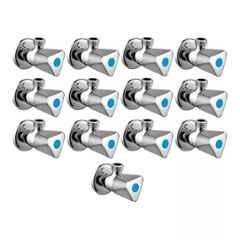 Fastgear Triangle Stainless Steel Silver Chrome Finish Angle Valve, FG080 (Pack of 13)