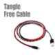Crossloop 2.4A 1m Red, Black & Grey C-Type USB Cable, CSLT02