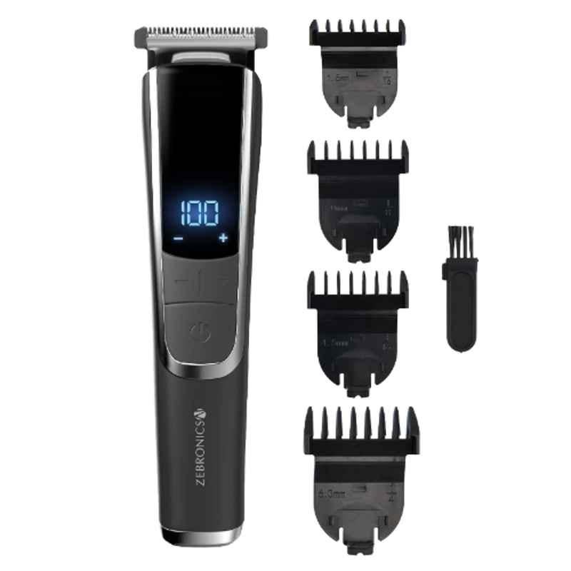 Zebronics ABS Grey Cordless & Corded Trimmer with 120min Run Time & 4 Guide Comb, HT120
