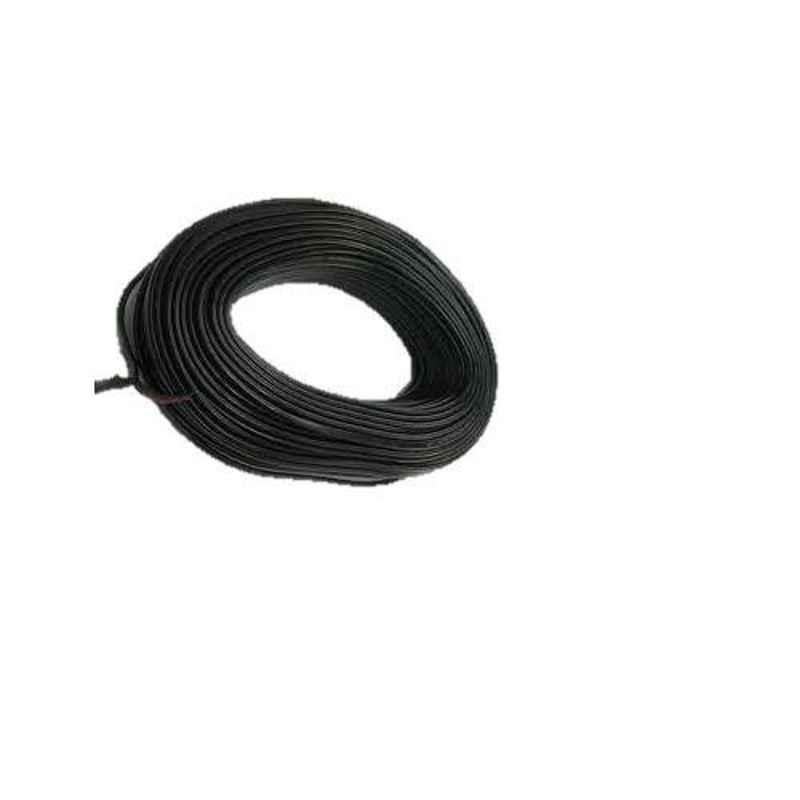 KEI 4 Sqmm Single Core FRLSH Black Copper Unsheathed Flexible Cable, Length: 100 m