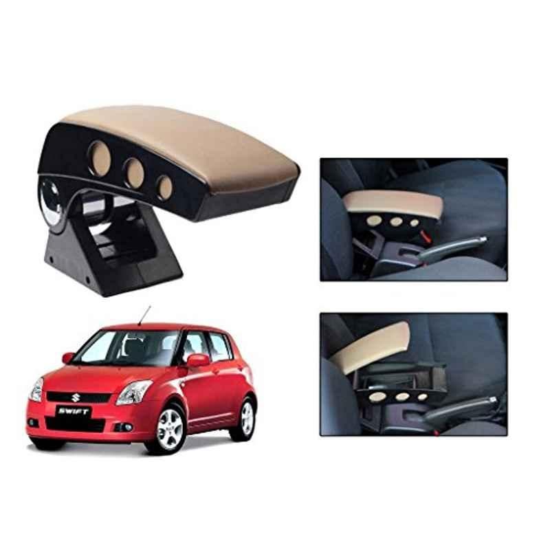 Kozdiko Beige Chrome Finish Car Armrest for Hyundai i10