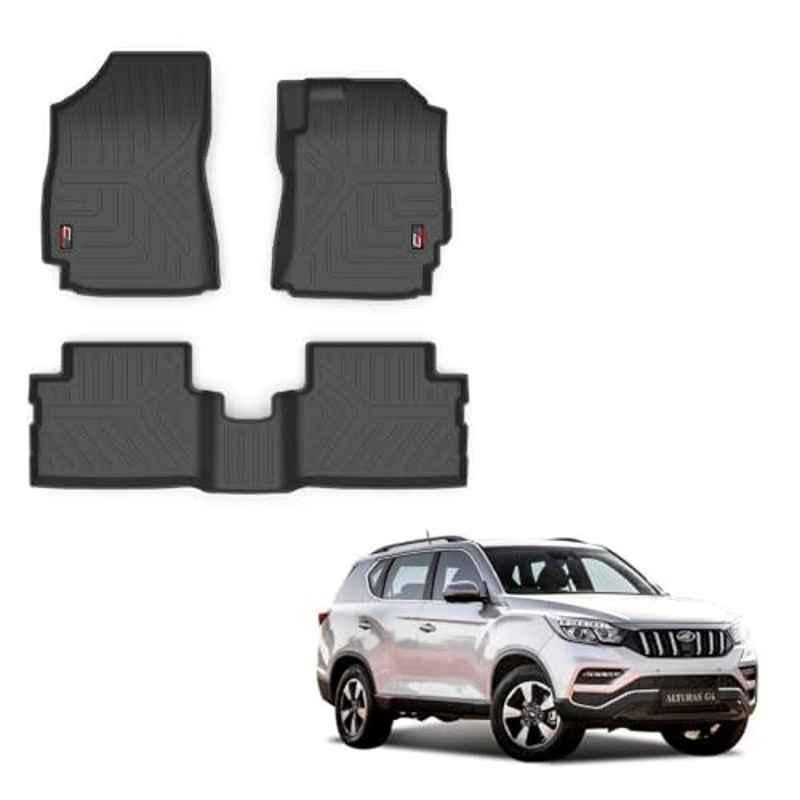 Kozdiko Thermoplastic Polyolefins 3D Life Long Car Floor Mat Set for Mahindra Alturas G4