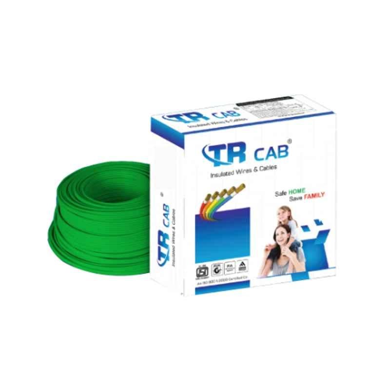 TR CAB 0.75 Sqmm FR PVC Green Insulated House Wire Cable, TR/02