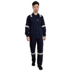 Club Twenty One Workwear Cotton Navy Blue Safety Shirt-Pant Set, 2011, Size: S