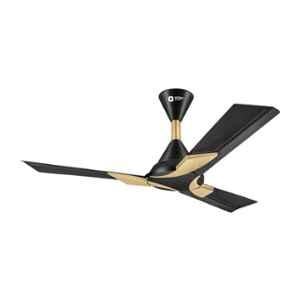 Orient Wendy 60W 3 Blade Black Gold Ceiling Fan, 2134831118211, Sweep: 1200 mm (Pack of 4)