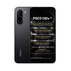 POCO C85X 6.9 inch 6300mAh 4GB RAM/128GB Storage Elite Black Smartphone