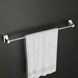 Plantex Towel Rod for Bathroom/Pure Brass Towel Hanger/24in Towel Holder/Bathroom Accessories APS-DL-11, Chrome