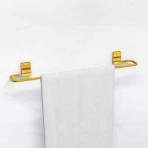 Plantex 304 Grade Stainless Steel 24 inch Single Towel Rod for Bathroom/Hand Towel Holder/Towel Hanger/Bathroom Accessories, Crystal (PVD Gold)