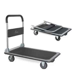 Corvids 300kg Alloy Steel Black Portable Platform Trolley, CPT-MS300