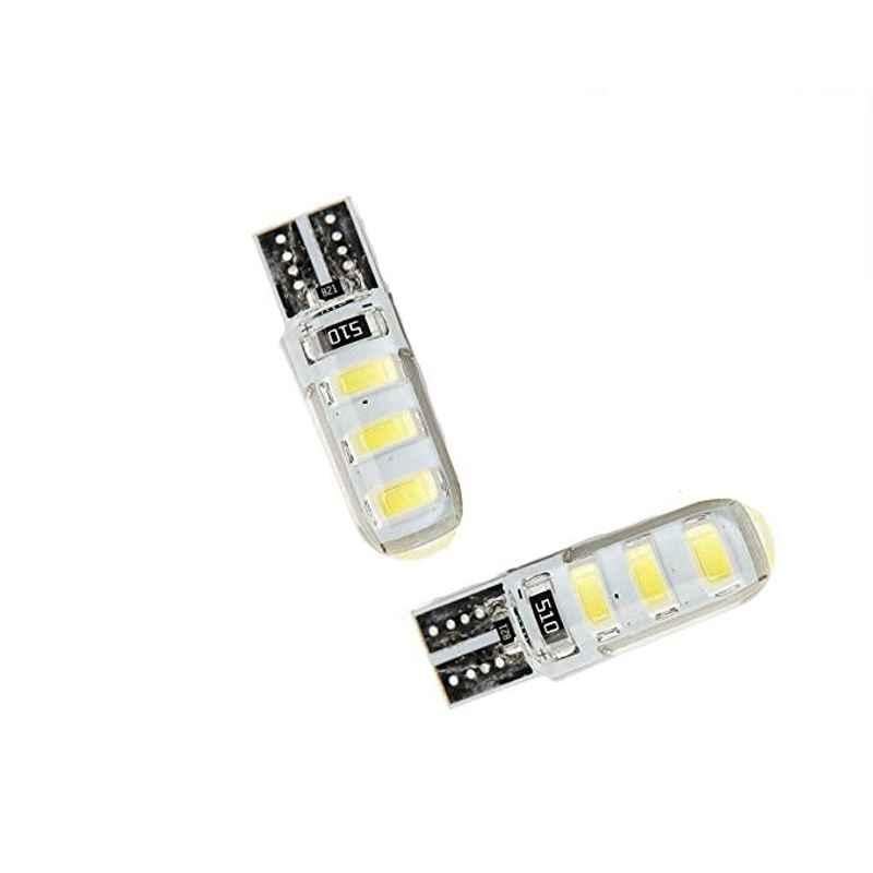 AOW 6 SMD (Blue) Gel LED Parking Bulb Pilot Light/License Plate car Lights For Mahindra Verito (Pair/12V)