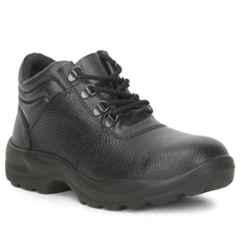 Liberty SHAKTI AK Synthetic Leather High Ankle Steel Toe Black Safety Shoes, Size: 9