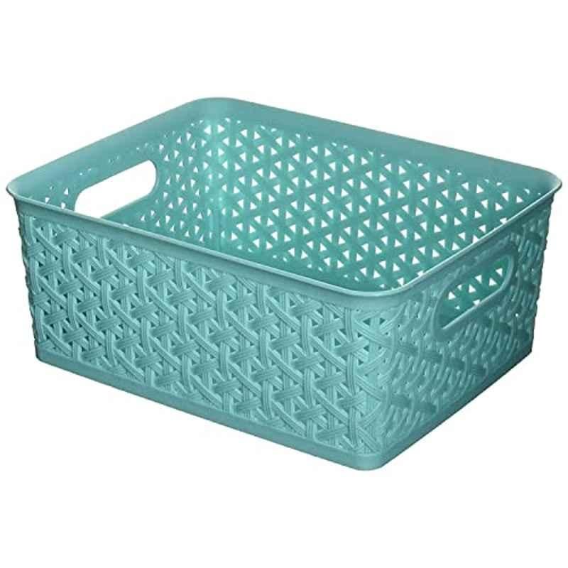 Whitmor Small Plastic Blue Resin Form Tote