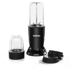 Borosil Nutrifresh 400W Black Mixer Grinder with 2 Jars, BNB400WPB31