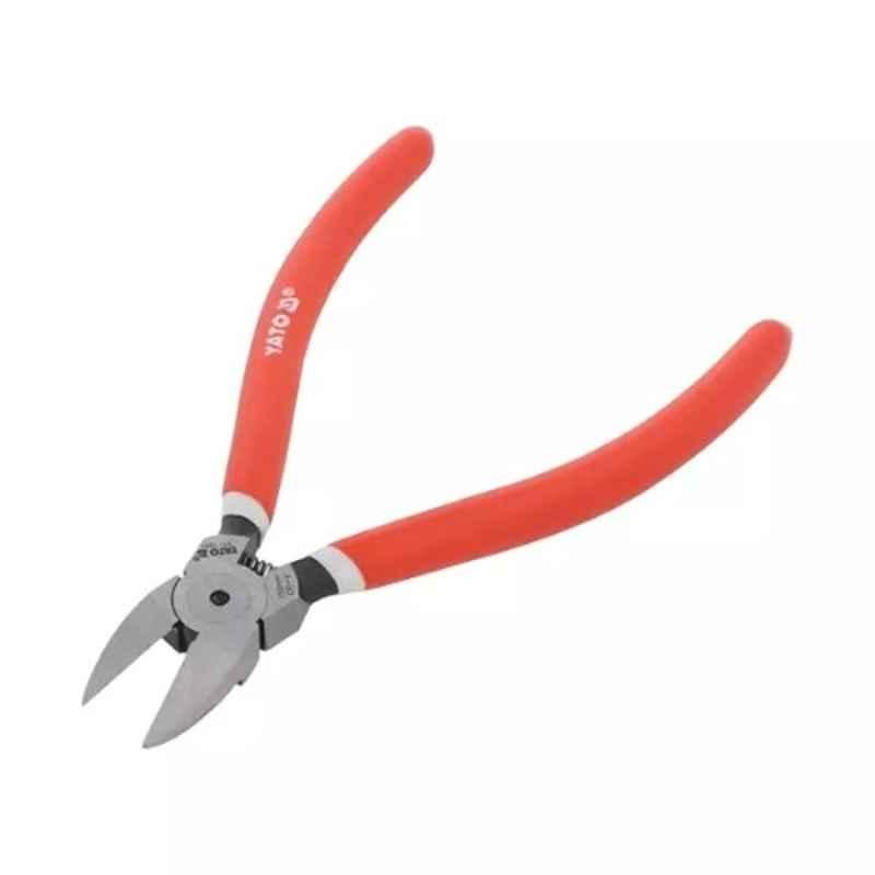 Yato 150mm Chrome Vanadium Steel Side Cutting Plier Red and Silver, YT-1951