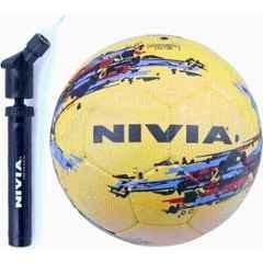 Nivia Yellow Football, Size: 5 (Pack of 2)
