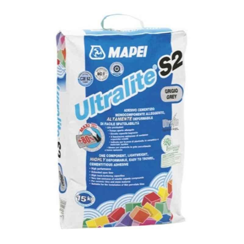 Mapei 15kg Grey Ultralite S2 Cementitious Adhesive