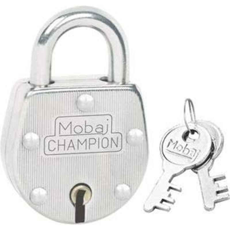 Mobaj Champion 54mm Alloy Steel Silver Padlock