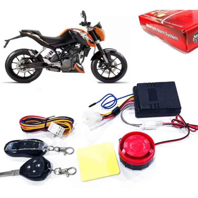 Auto Pearl 12V Black Two-Way Anti Theft Motorcycle Alarm Kit with 2 Pcs Remote for 200 Duke BS6