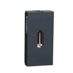 Schneider Electric Unica Pure Volcanic Grey HDMI Socket, UNSHDMI_GY (Pack of 10)