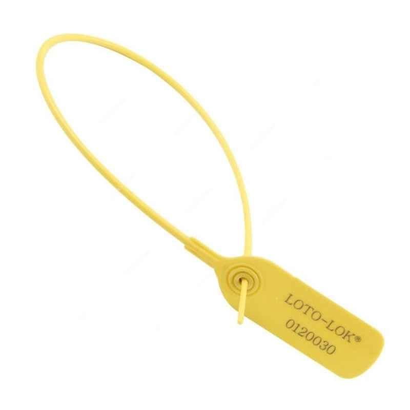 Loto-Lok 500mm Polypropylene Yellow Security Seal, PS-RTPS-YL500 (Pack of 50)