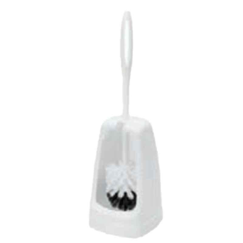 Coronet 44cm Plastic White Toilet Brush Set, 1651820