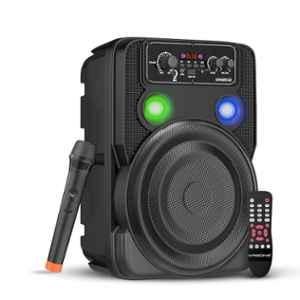 Krisons Ultima 60W 8 inch Woofer Portable Multimedia Bluetooth Speaker with Wireless Mic, LED Display, Bluetooth, FM, USB, Micro SD Card & AUX Connectivity