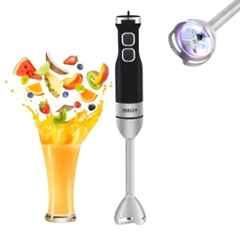 Inalsa Robot Inox 1350 S 1350W Black & Silver Hand Blender Mixer with 2 Years Warranty