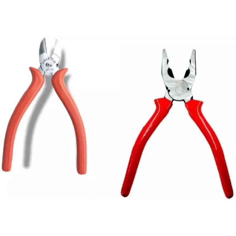 Sky Blue 2 Pcs 7.8 inch Lineman Plier Combo, SBE_PLIER_0409
