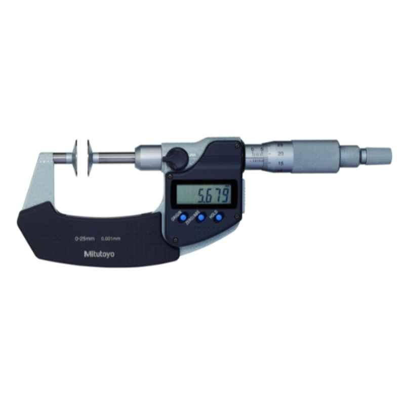 Mitutoyo 50-75mm Non-Rotating Spindle Disk Digital Micrometer, 369-252-30