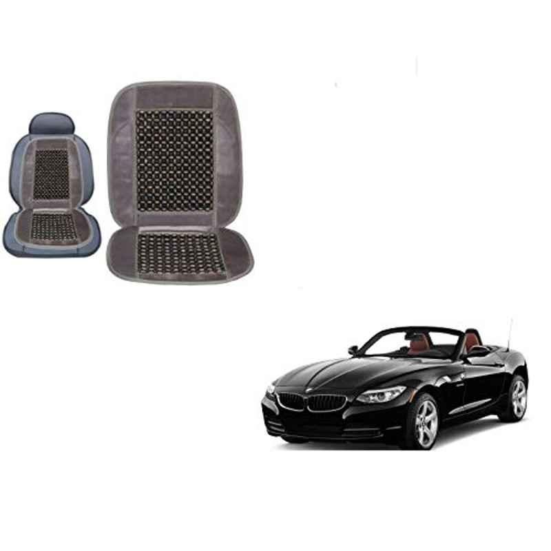 Kozdiko Wooden Bead Seat with Grey Velvet Border for BMW Z4
