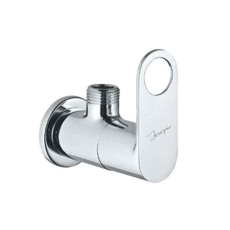 Jaquar Ornamix Prime Stainless Steel Quarter Turn Angular Stop Cock with Wall Flange, ORP-SSF-10053PM