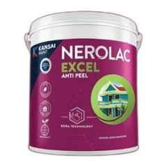 Nerolac Excel Anti Peel 1 Litre White Exterior Wall Emulsion Paint with Weather, Crack & Fade Resistant