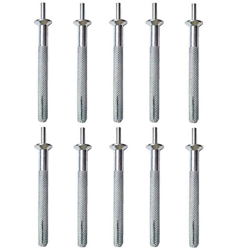 Lovely 10x75mm Clamp Head Permanent Fixing Fastener (Pack of 10)